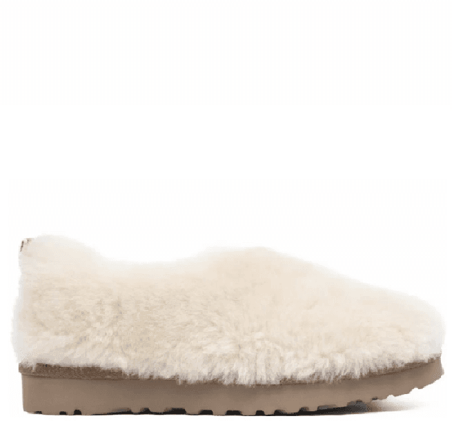 UGG Hailey Fluff Slippers — White