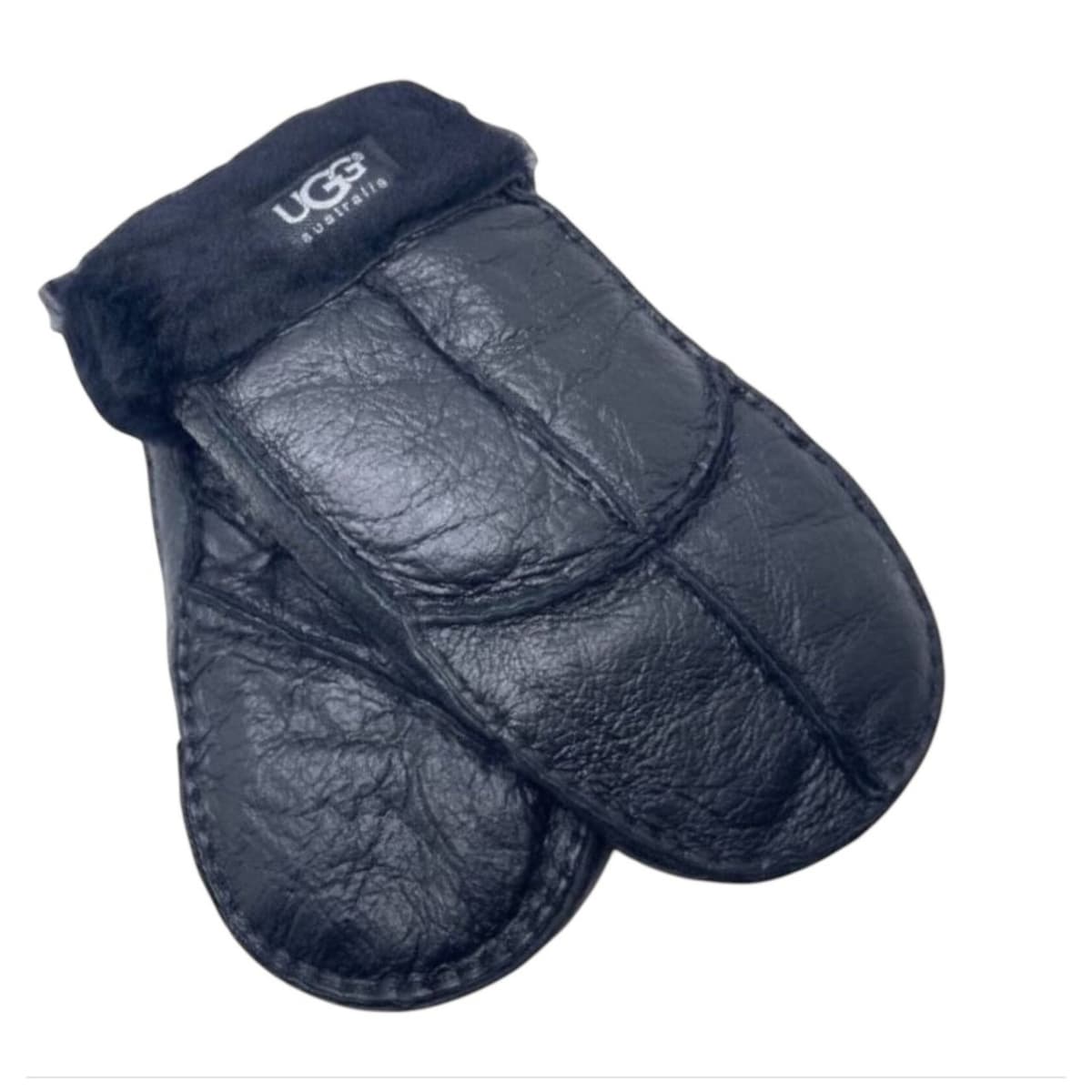 Женские варежки UGG Glove — Женские варежки ugg glove - leather black