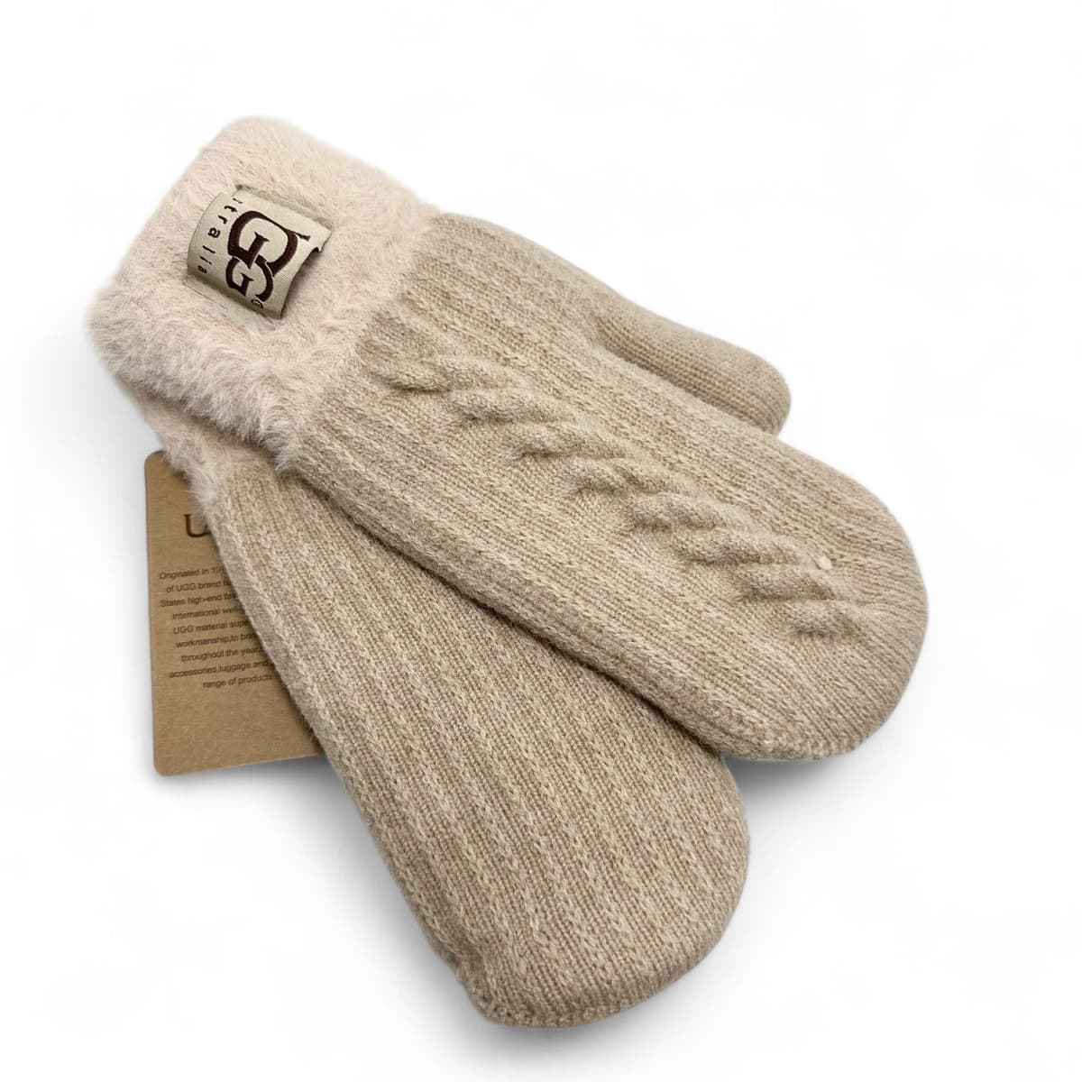 Женские варежки UGG — Sand