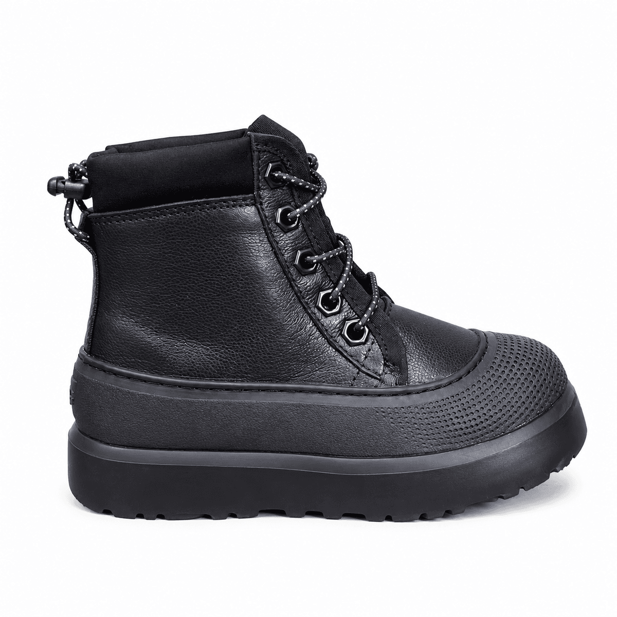 UGG Kids Neumel Hybrid Black Leather — Black Leather