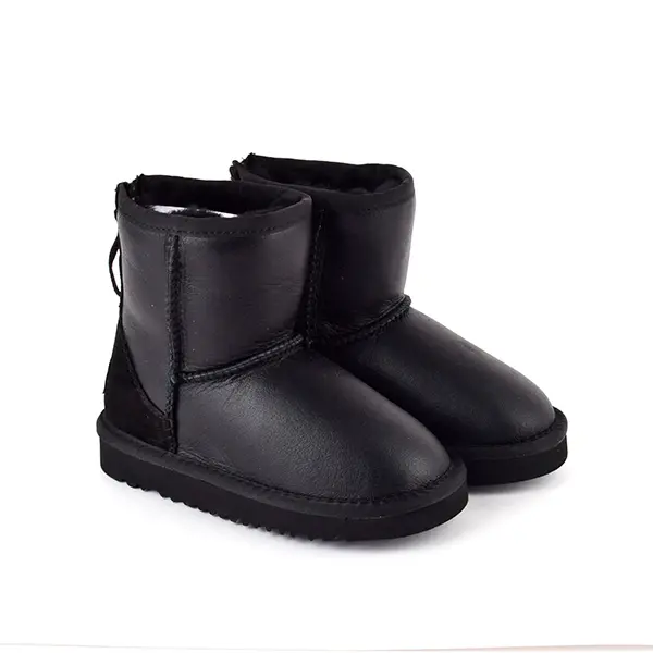 Kids Classic Short ZIP — Black Metallic