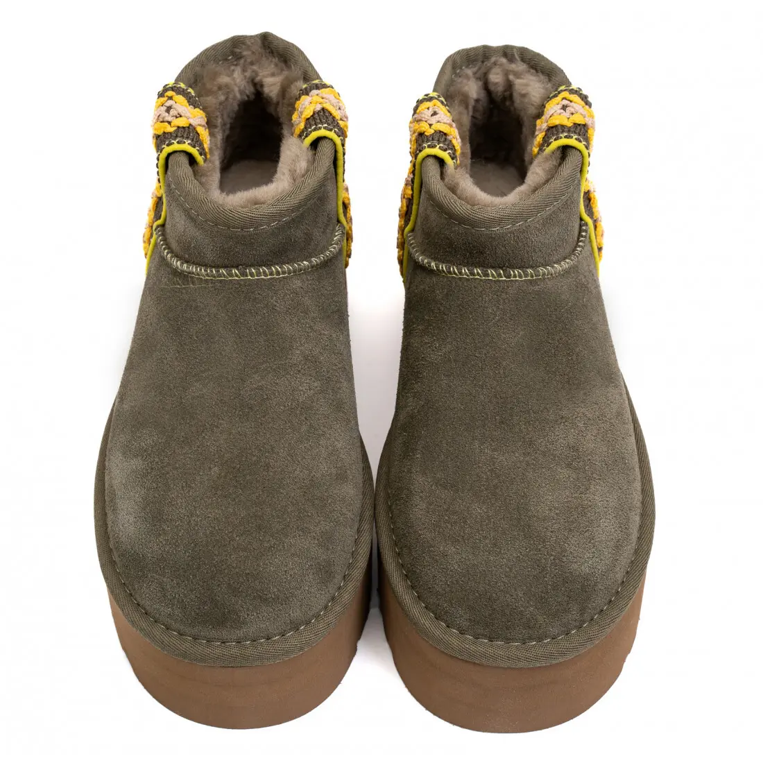 Classic Ultra Mini Braid Platform — Burnt Olive