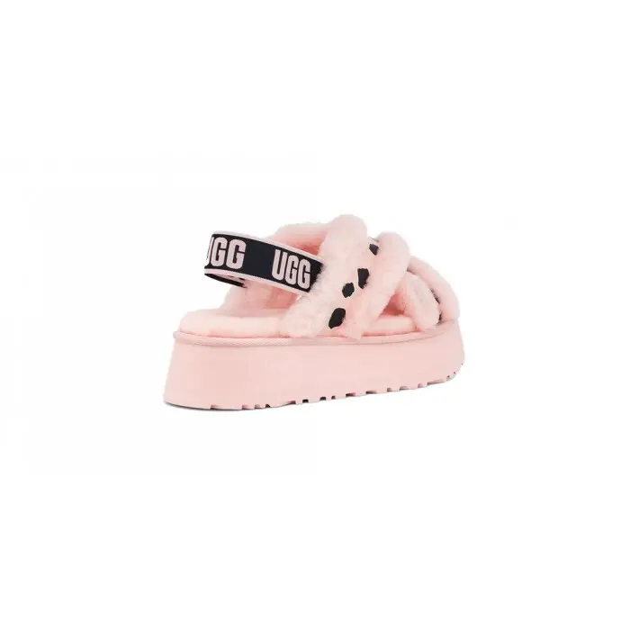 Disco Cross Slide — Pink Scallop