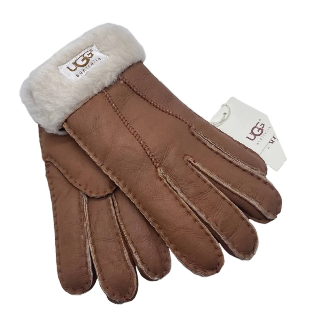 Женские перчатки UGG Glove Chestnut Leather — Chestnut Leather
