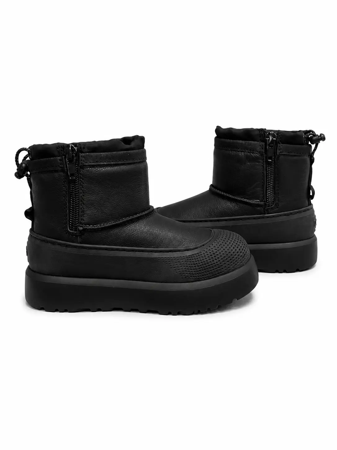 UGG Kids Mini Weather Hybrid — Black Leather