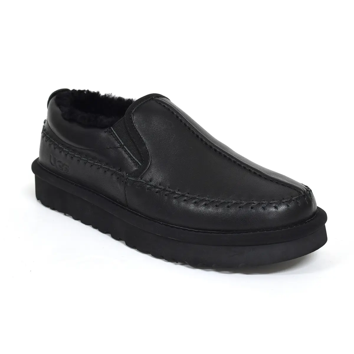 Stitch Slip Leather — Leather Black