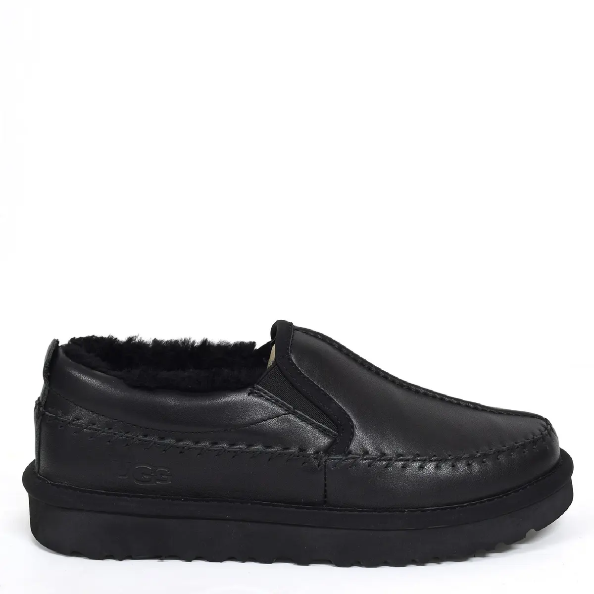 Мужские Stitch Slip Black Leather — Black Leather