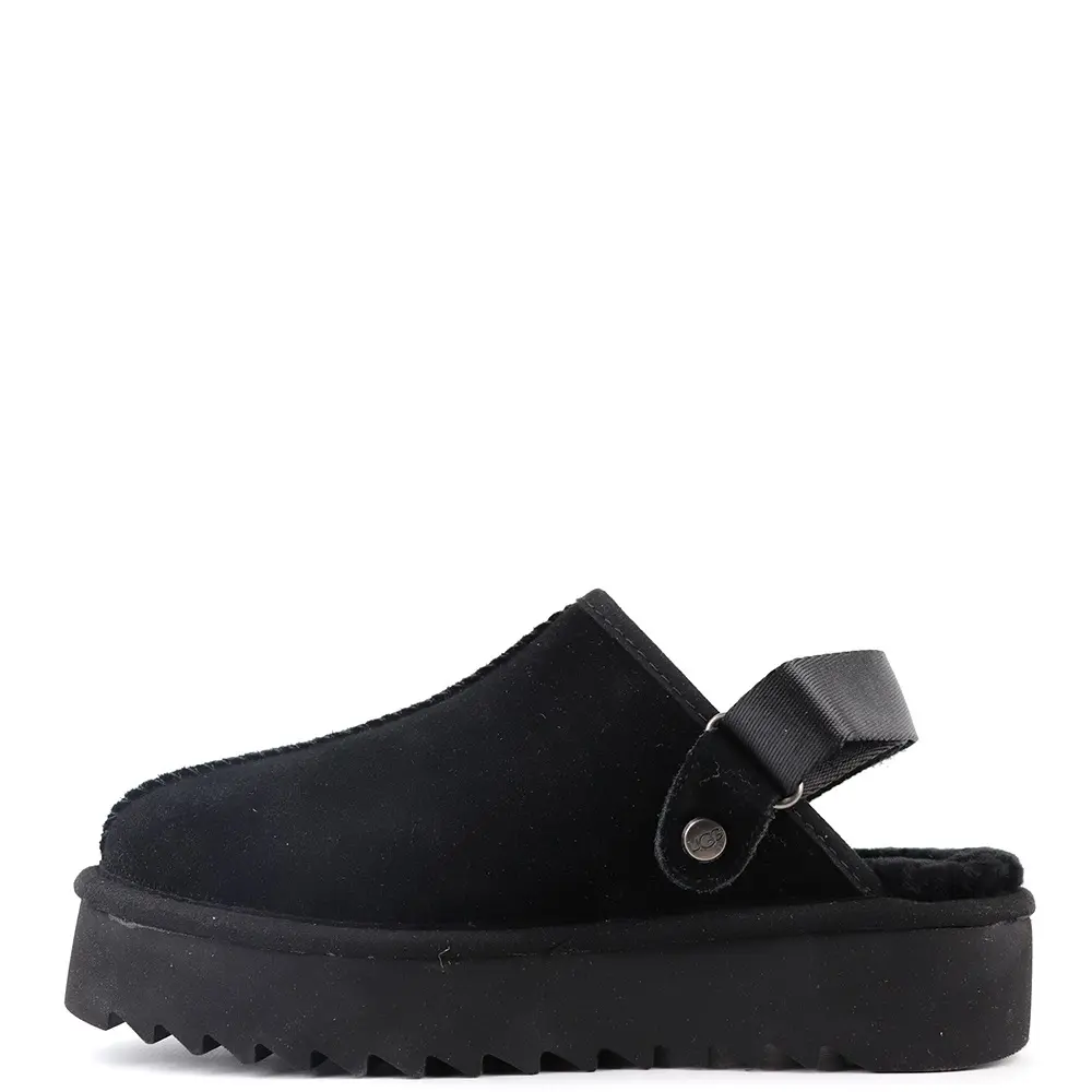 Goldenstar Clog Platform — Black