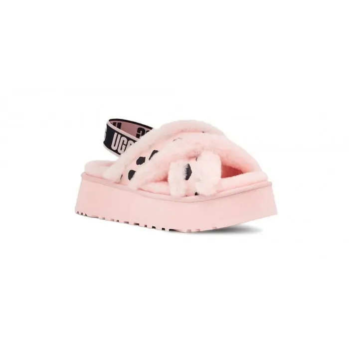 Disco Cross Slide — Pink Scallop