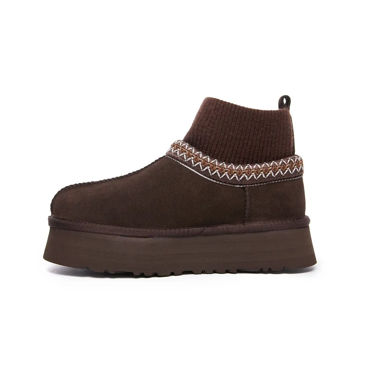 Tazz Platform Knit — Chocolate