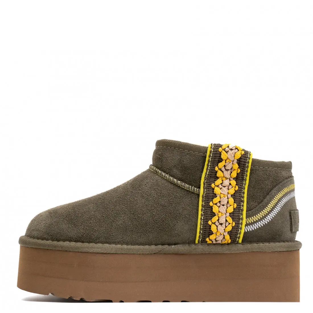 Classic Ultra Mini Braid Platform — Burnt Olive