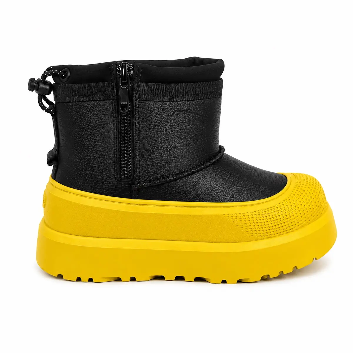 Black Leather/Yellow