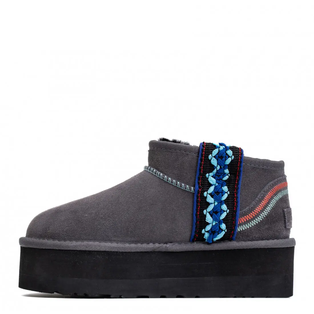 Classic Ultra Mini Braid Platform — Grey