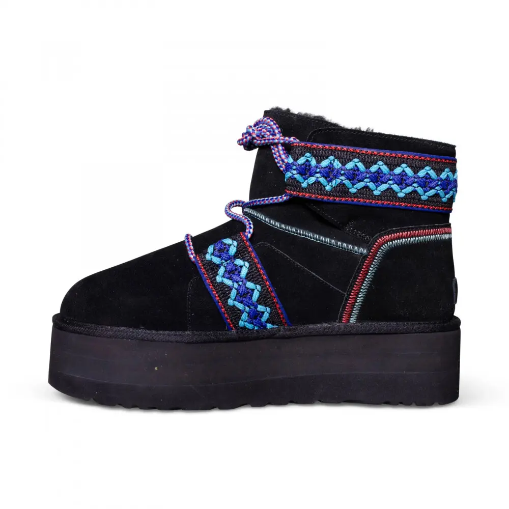 Classic Mini Braid Platform — Black