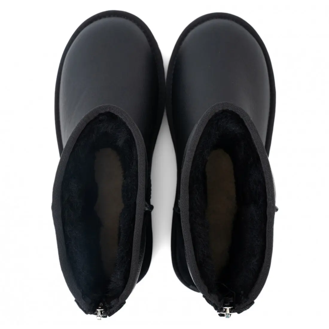 Мужские Short ZIP — Black Leather