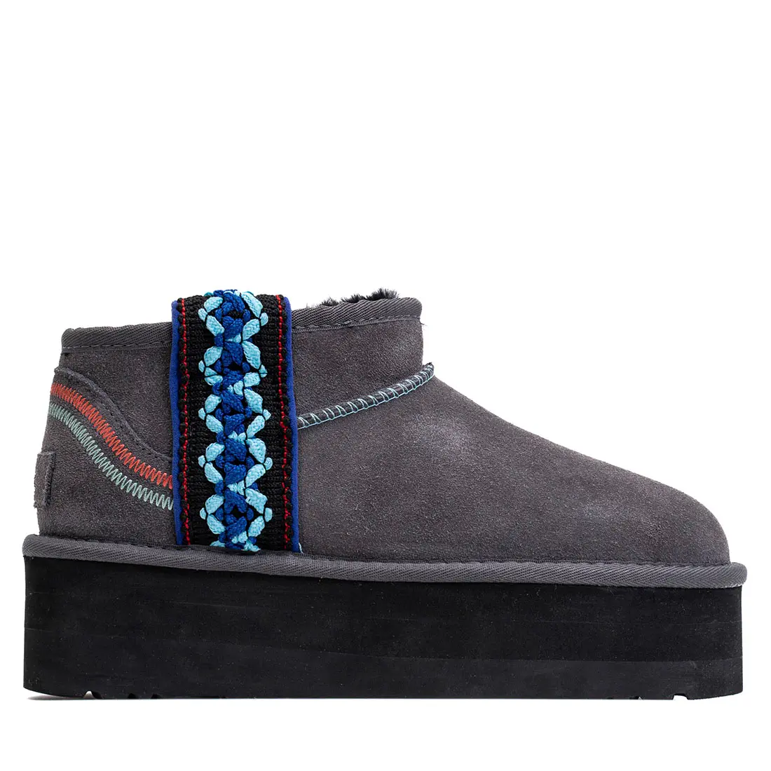 Classic Ultra Mini Braid Platform Grey — Grey