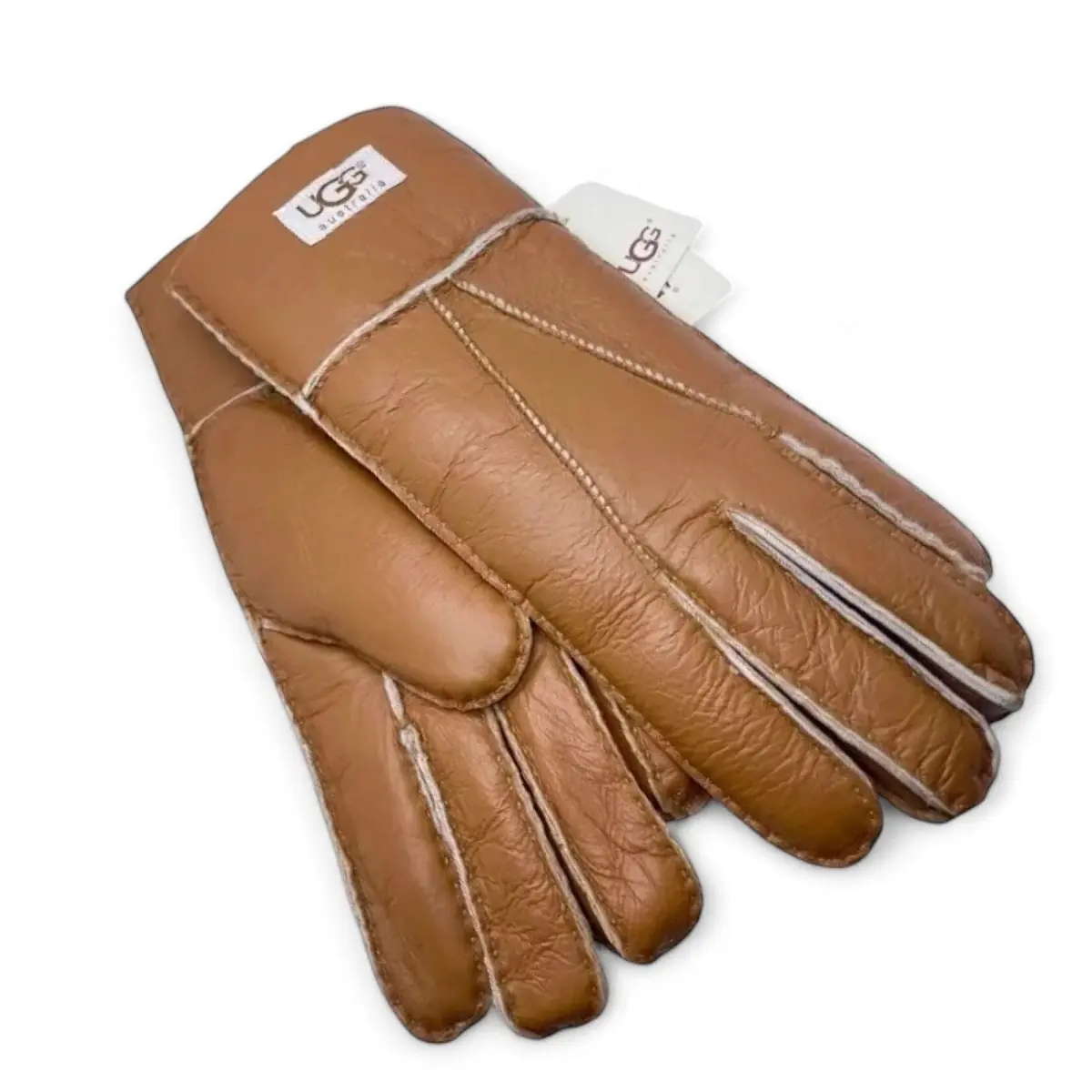 Женские перчатки UGG Glove Chestnut Leather — Chestnut Leather